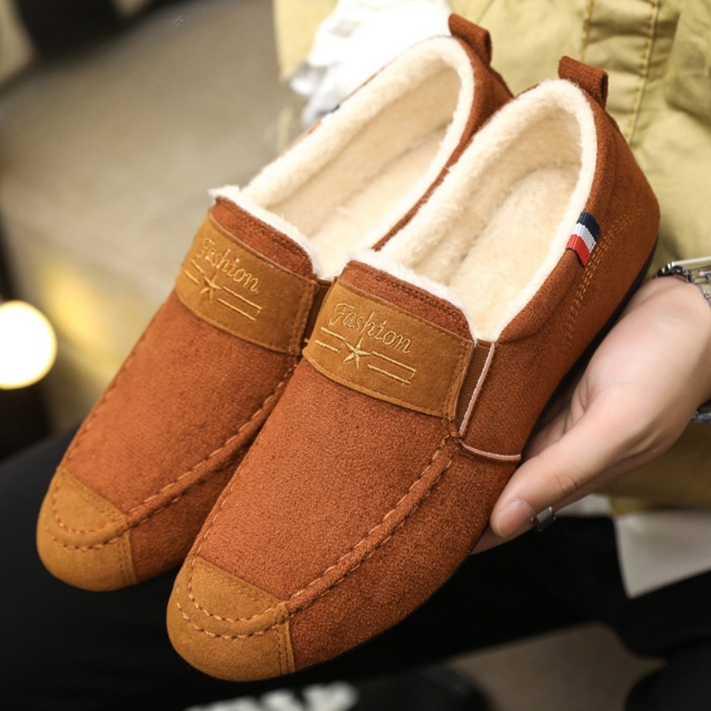 Steven - Komfortable loafers med fleecefor for menn