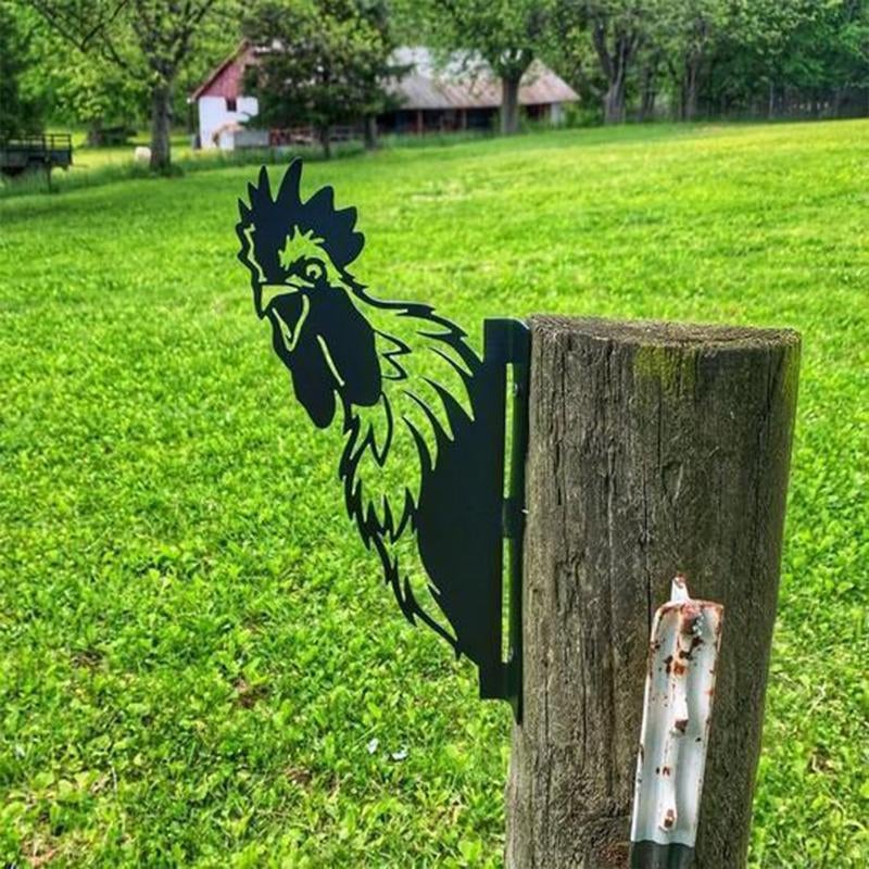 WildPost - Gjerdetoppere med dyresilhuett i metall