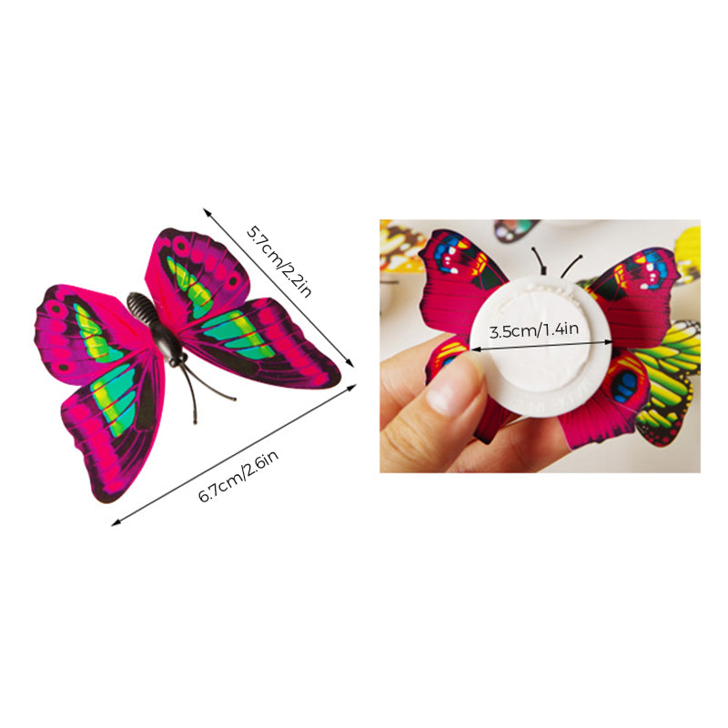 LumiWings - 3D fargerik LED sommerfugl nattlys