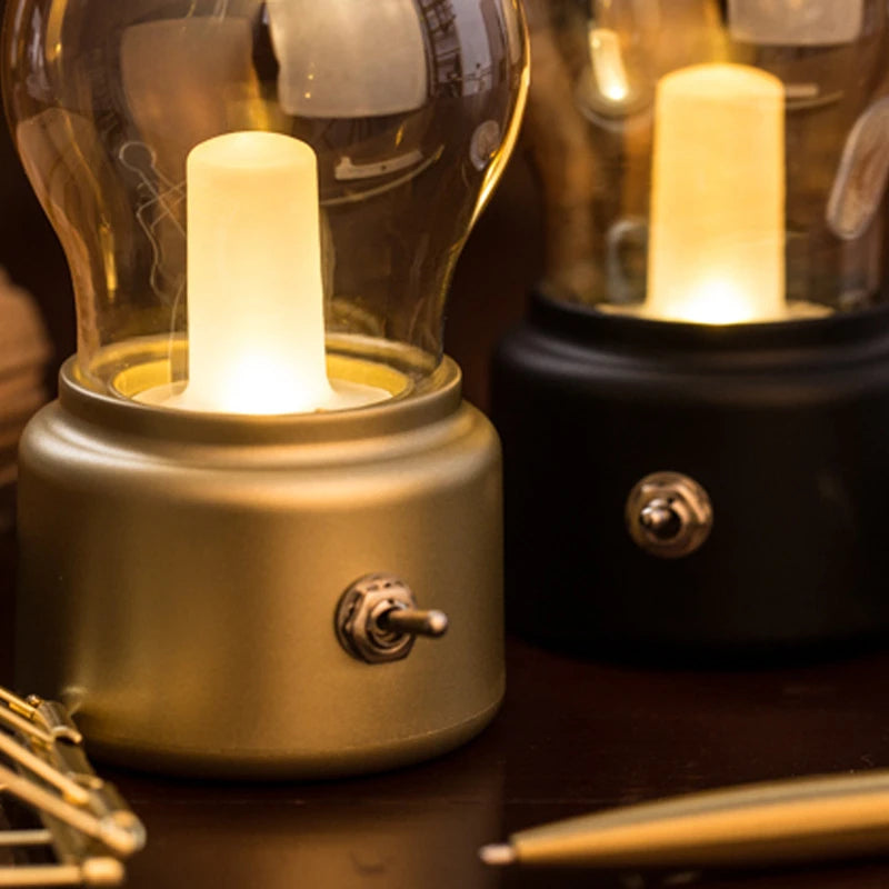 Nostalume bærbar skrivebordslampe – Vintage design med moderne fleksibilitet
