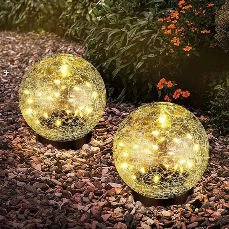 LumaGlow - Solcelledrevne hagelys med knitrende glasskuler