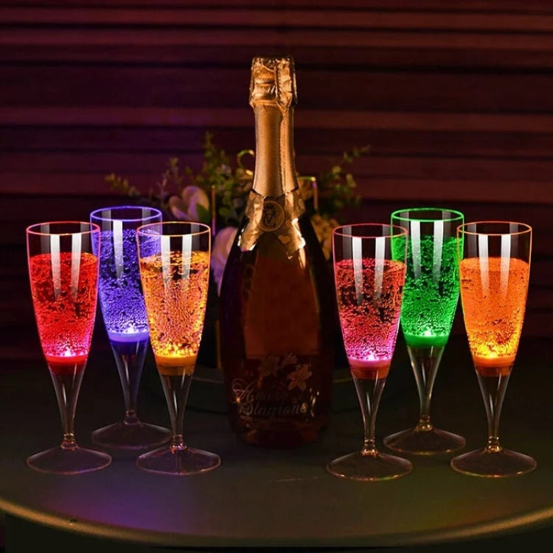 LumiFlute – Fargeskiftende LED-champagneglass