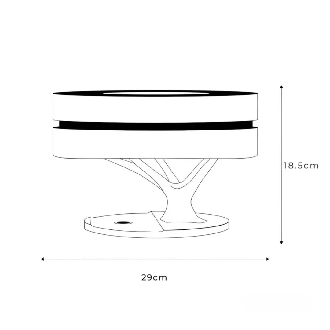 LumiNest LED-bordlampe – varmt lys og minimalistisk naturlig design