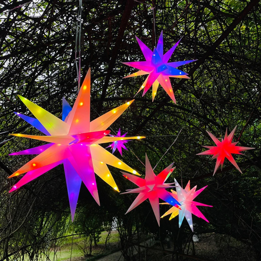 StarGlow- Flerfarget LED hengende stjernelys med fjernkontroll