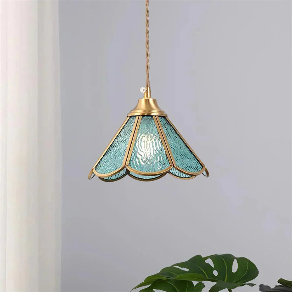 LumiGlas pendellampe – elegant belysning med teksturert glassskjerm