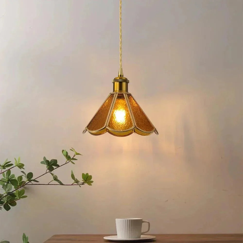 LumiGlas pendellampe – elegant belysning med teksturert glassskjerm
