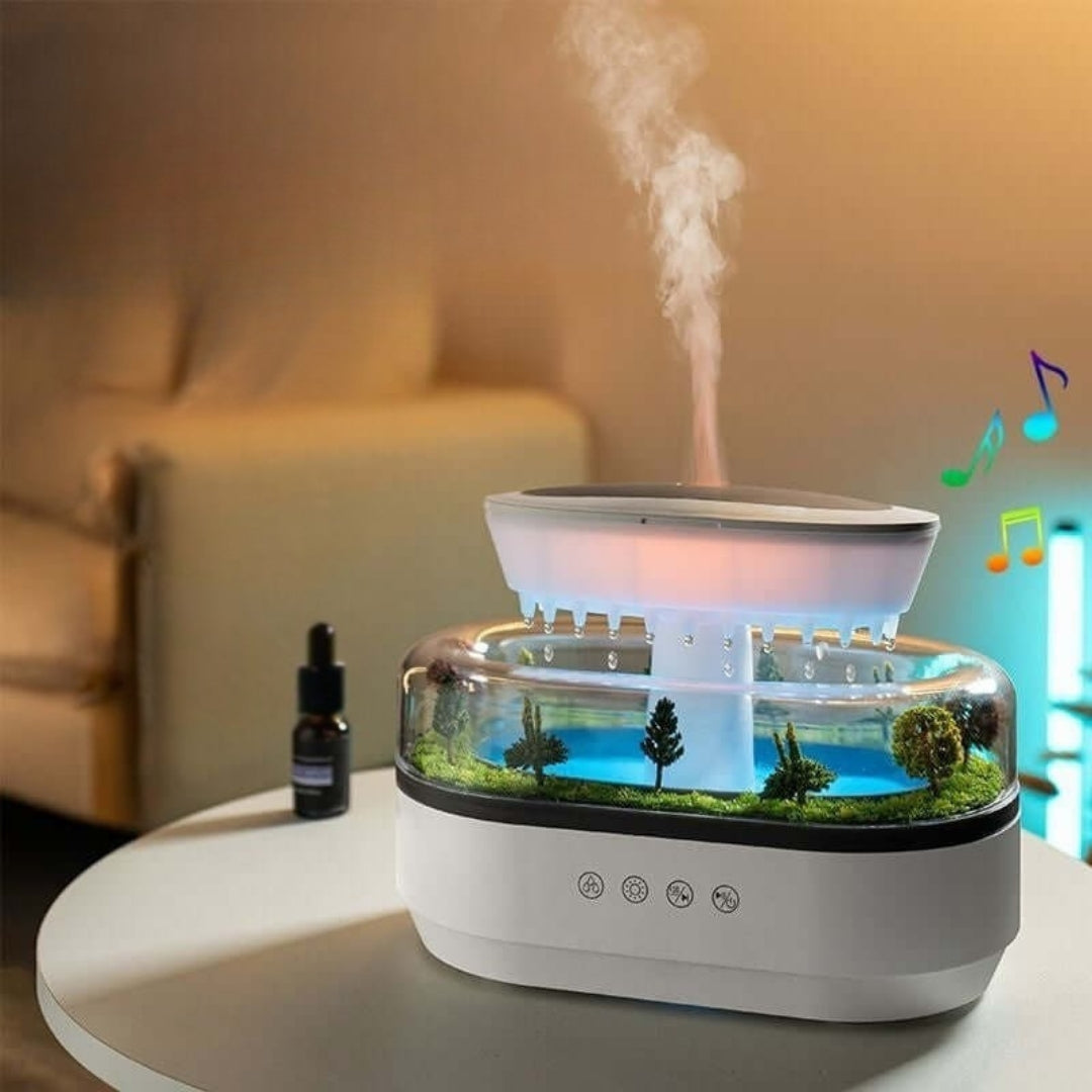 ZenScape Aromaterapi Diffuser – Naturlig inspirert design med mild tåke