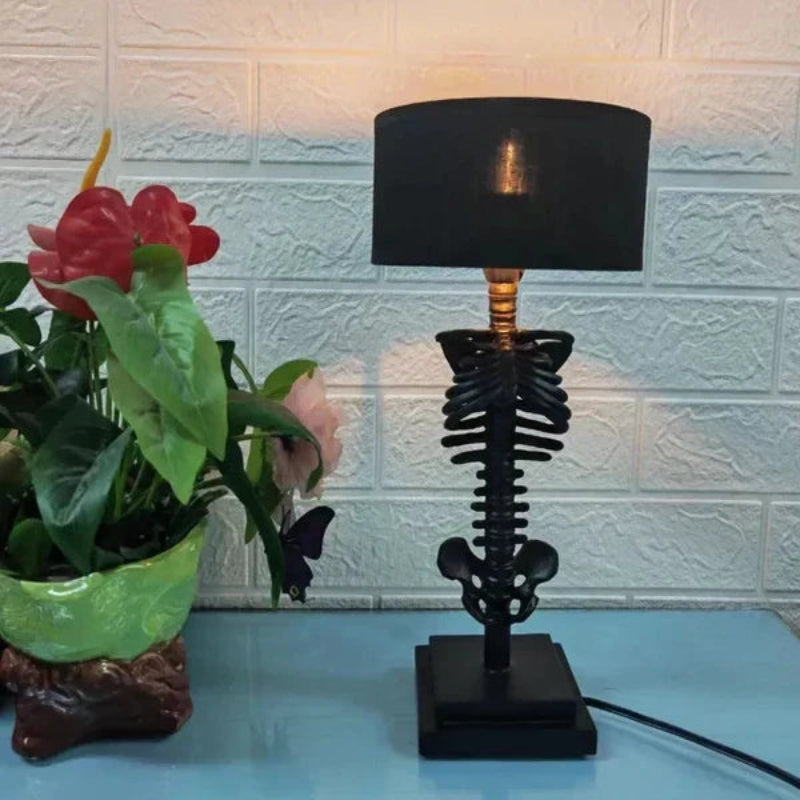 SkullGlow LED-skallbordlampe