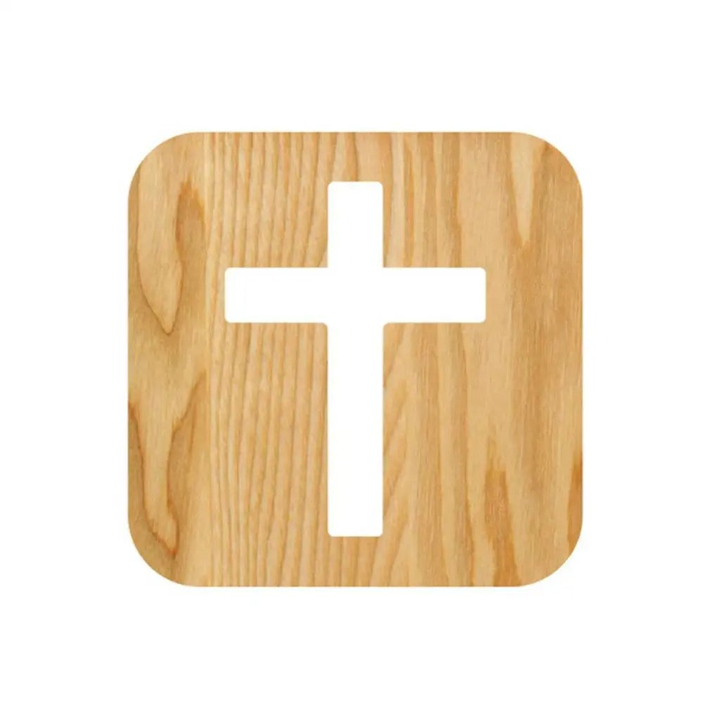 IlluminatedFaith - Minimalistisk nattlys med trekors