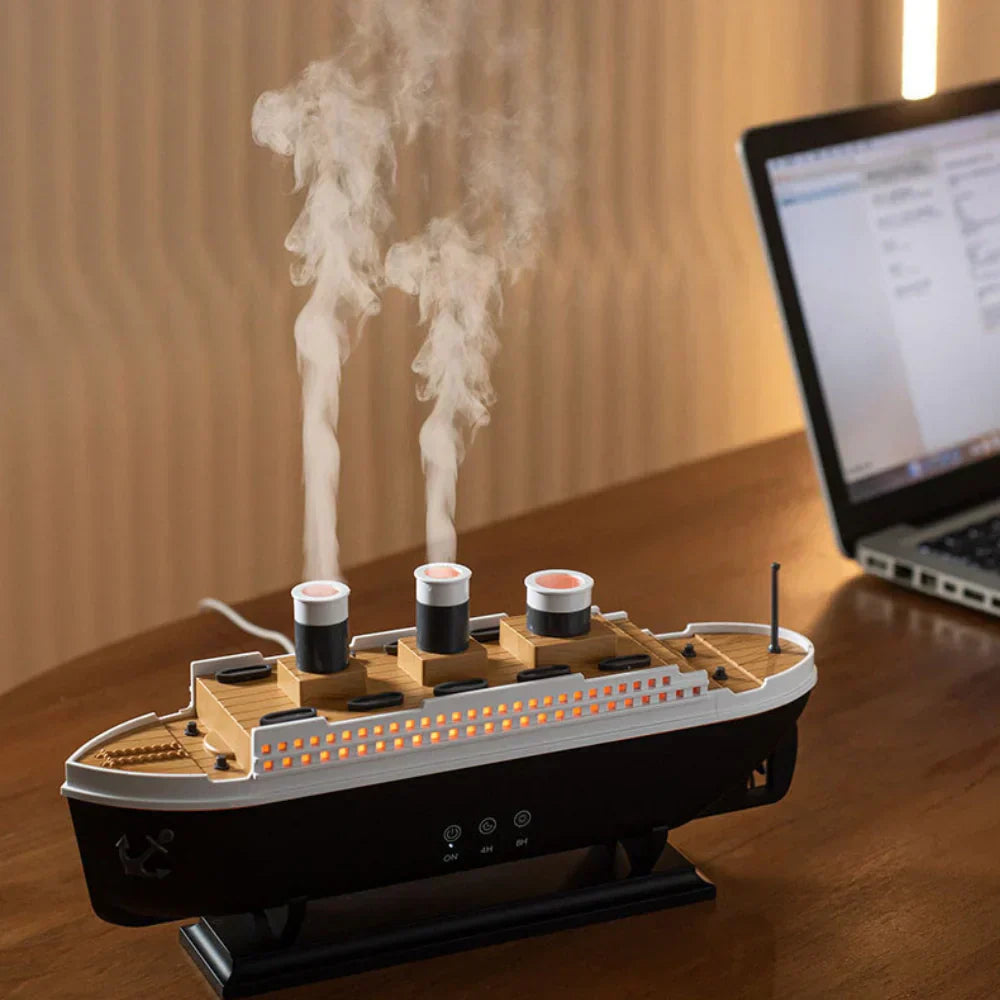 Titanisk LED skipslampe med fjernkontroll og tak