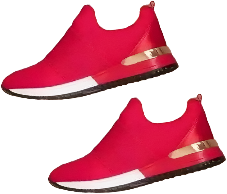 Jean - Smarte og uanstrengte metalliske slip-on joggesko