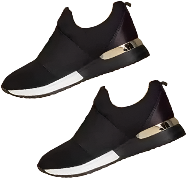 Jean - Smarte og uanstrengte metalliske slip-on joggesko