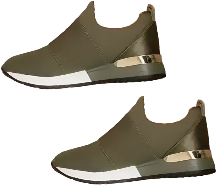 Jean - Smarte og uanstrengte metalliske slip-on joggesko