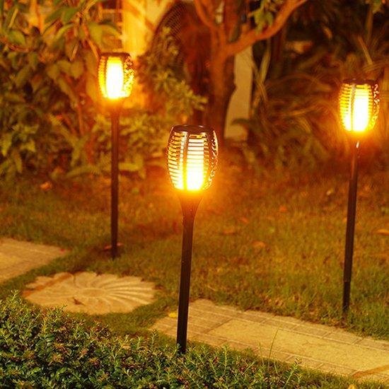 SolarFlame – Utendørs LED-solarlys med automatisk på/av-sensor