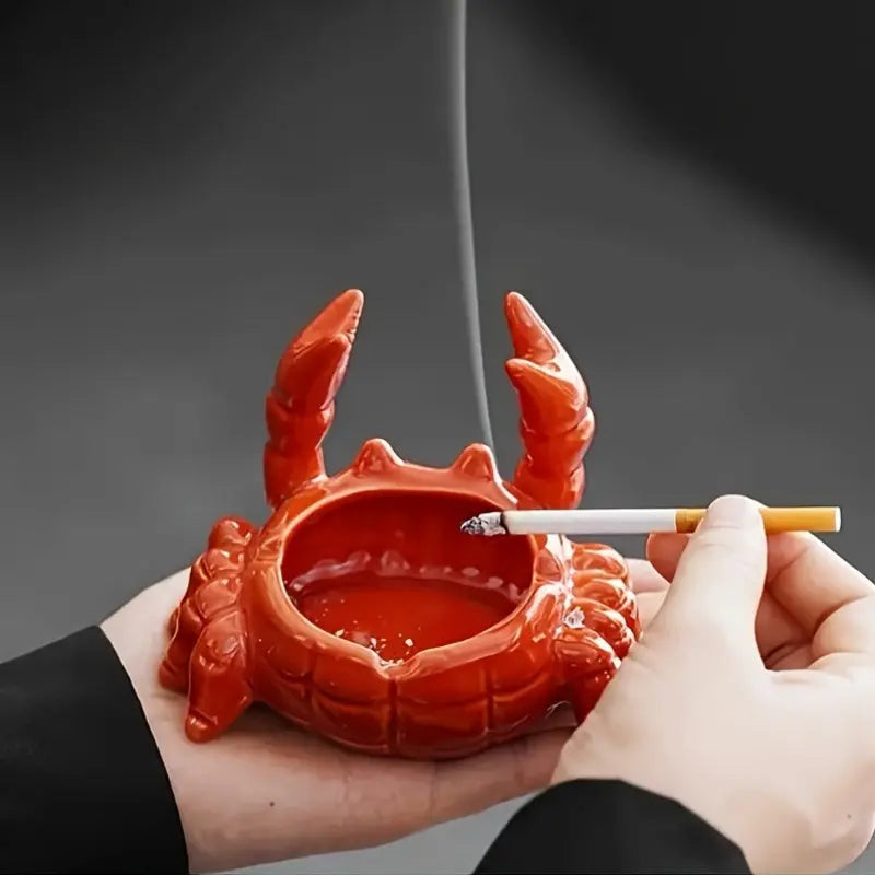 CrabbySmoke – Unikt krabbeformet askebeger med lokk