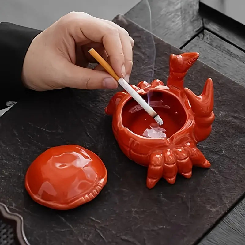 CrabbySmoke – Unikt krabbeformet askebeger med lokk