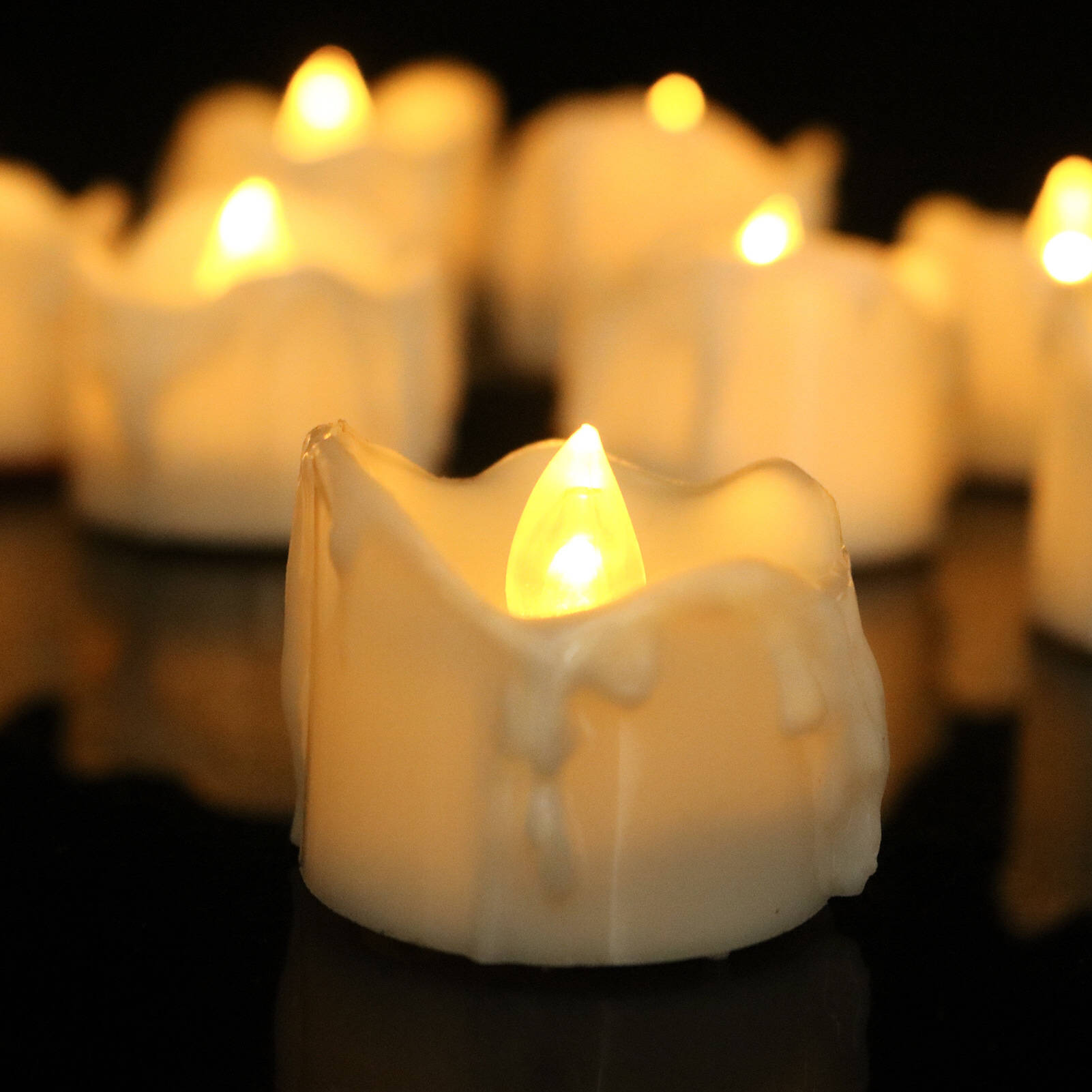 GlowEase LED-stearinlys med fjernkontroll