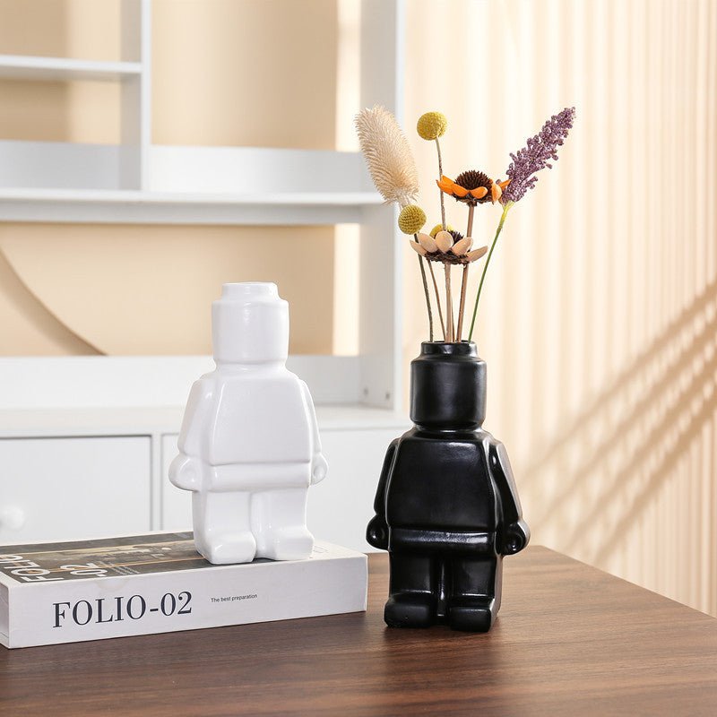 RoboBloom moderne robotblomsterpotter – Unik dekorasjon for hjemmet ditt