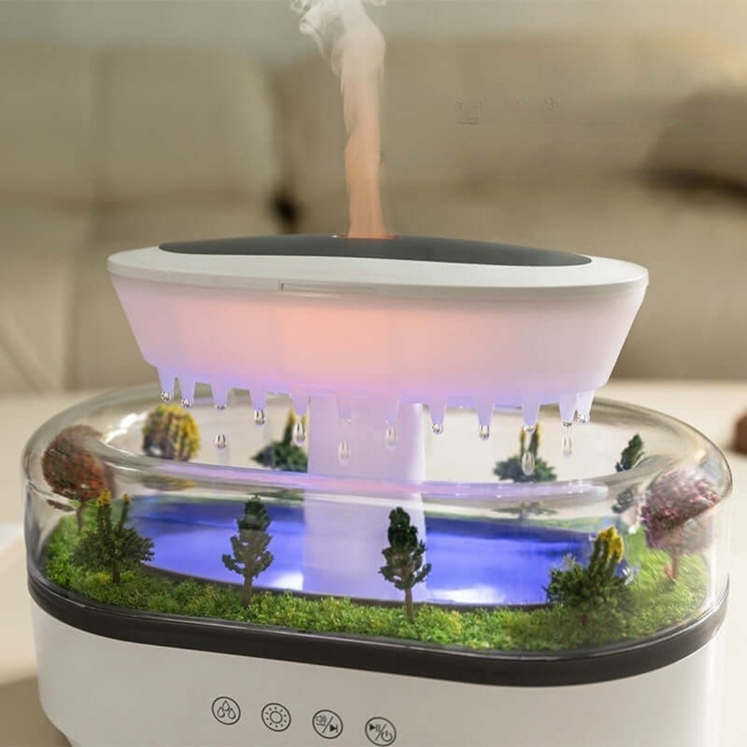 ZenScape Aromaterapi Diffuser – Naturlig inspirert design med mild tåke