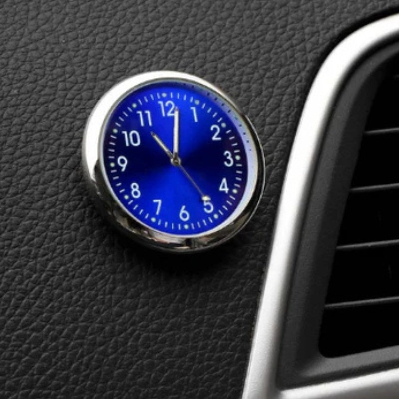AutoTime Mini analog bilklokke – selvklebende og stilig design for bilinteriør