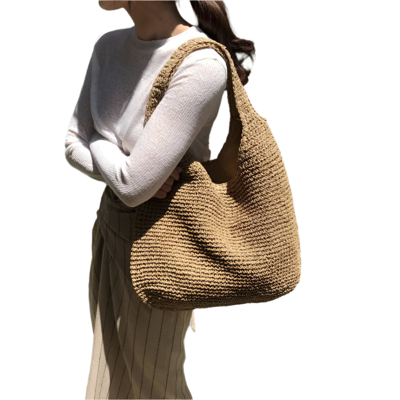 Emilie - Lett skulderveske med stor kapasitet og fast stropp