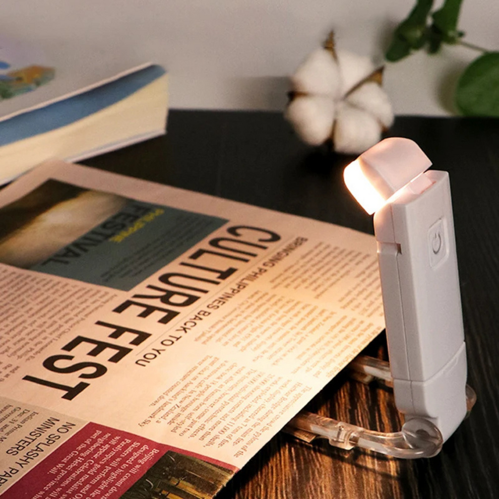 Glow Clip - Bærbart LED-leselys med enkel clip-on design
