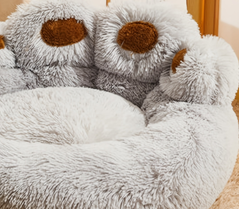 CozyPaw vaskbar kjæledyrseng med poteformet design