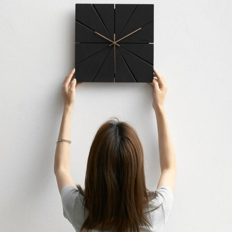 Nordur Stilig Silent Wall Clock - Elegant dekorasjon for hjemmet