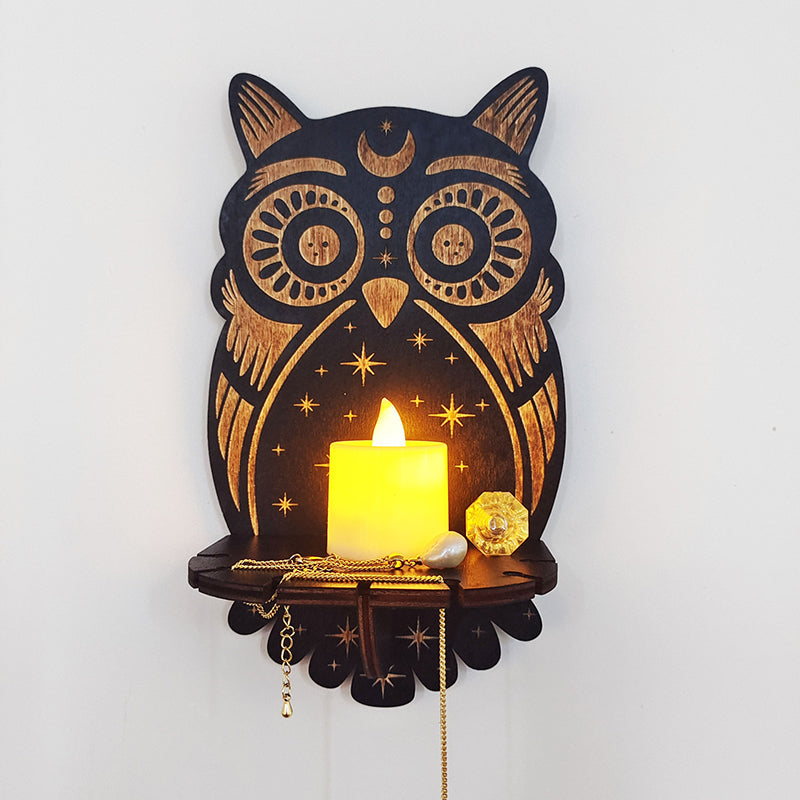 Gothic Decor - Mystiske vegghyller med lysestaker