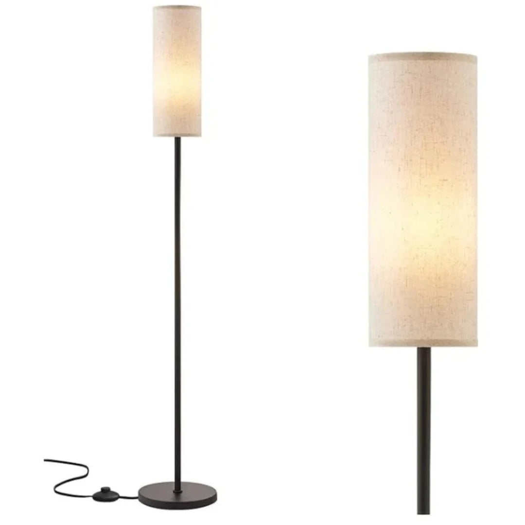 LumiCyl – Moderne gulvlampe med sylindrisk stoffskjerm