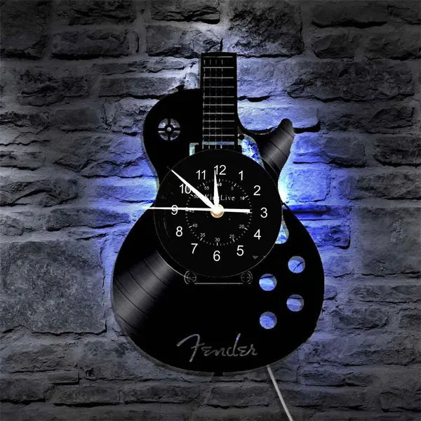 MelodiTime Gitarveggklokke - musikalsk design for hjemmet ditt