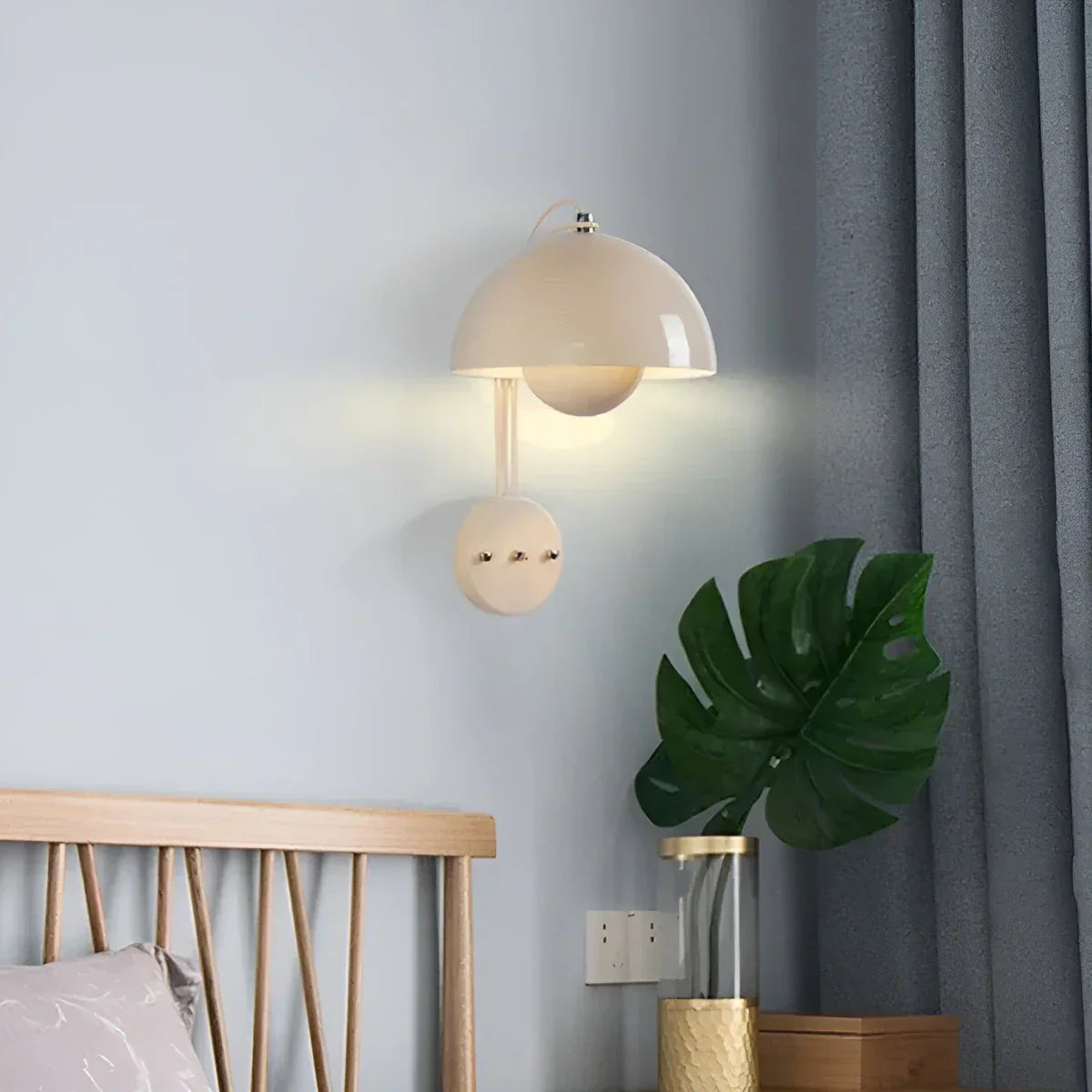 BudLume - Mushroom Glow koselig skandinavisk vegglampe