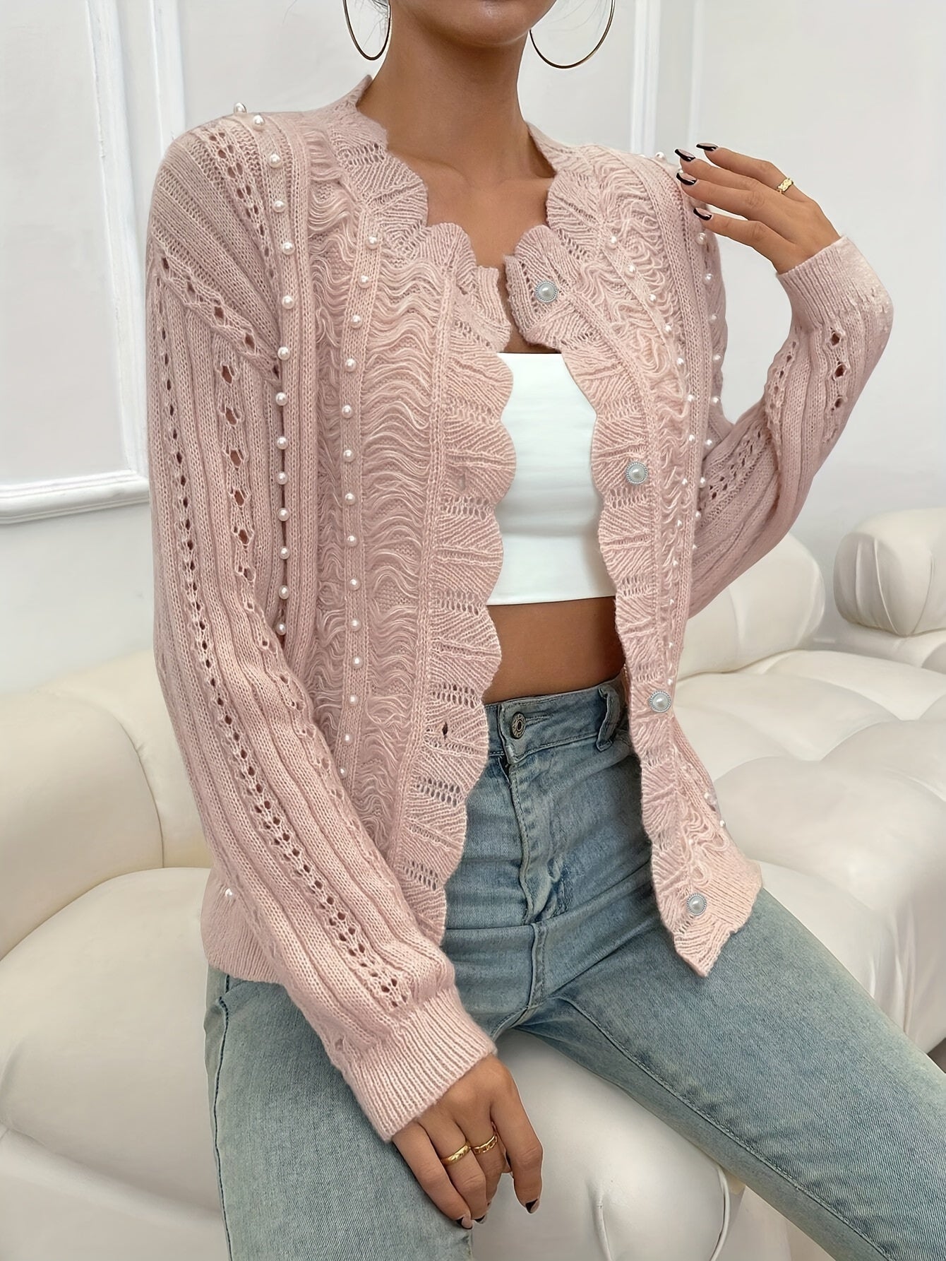 Sophia Chic Strikkecardigan - elegant og stilig til enhver anledning