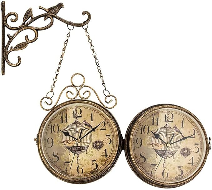 TimelessTracks - Vintage togstasjonsklokke for klassisk eleganse