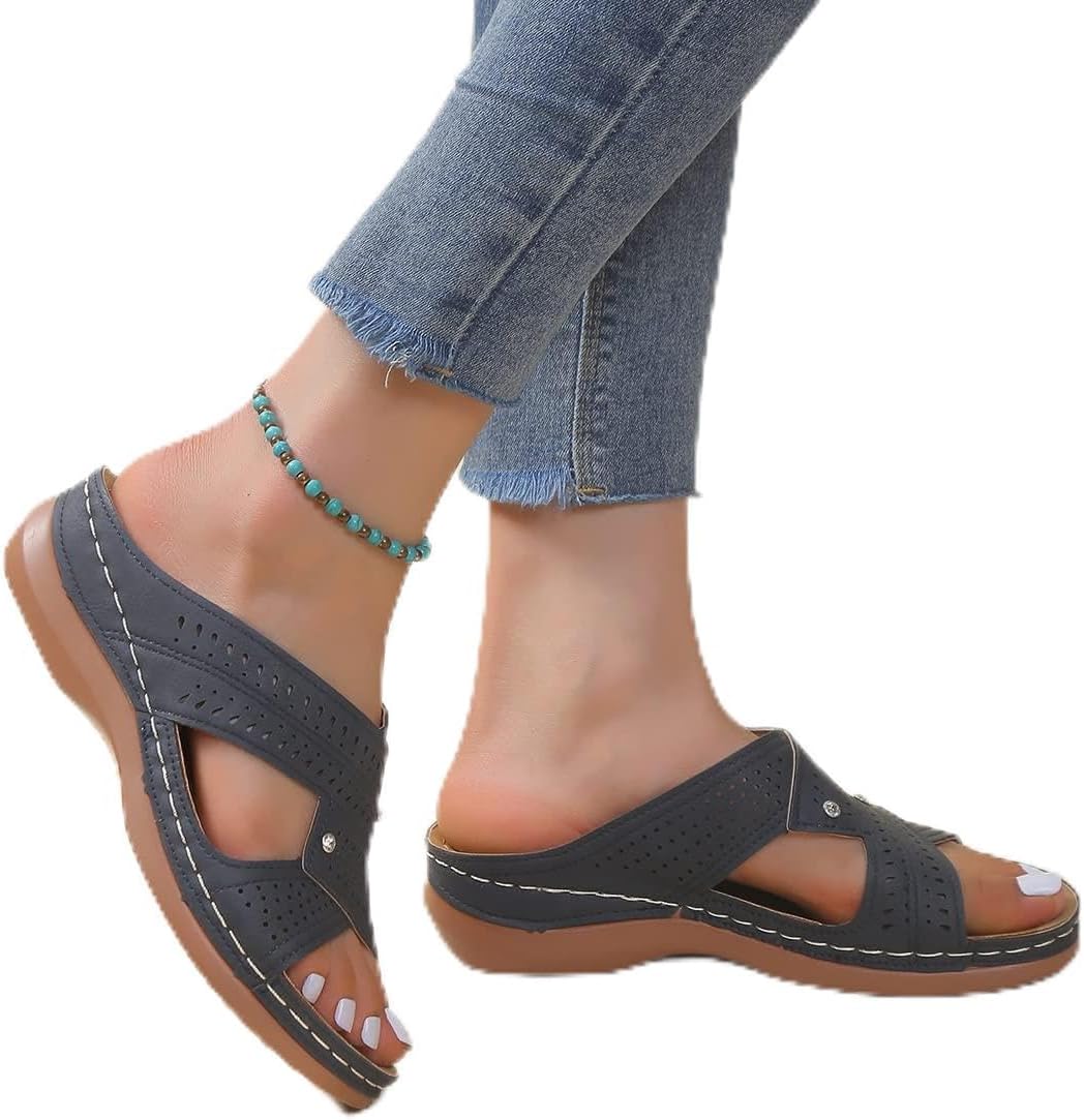 Sadie - Summer wedge sandaler med tåløft