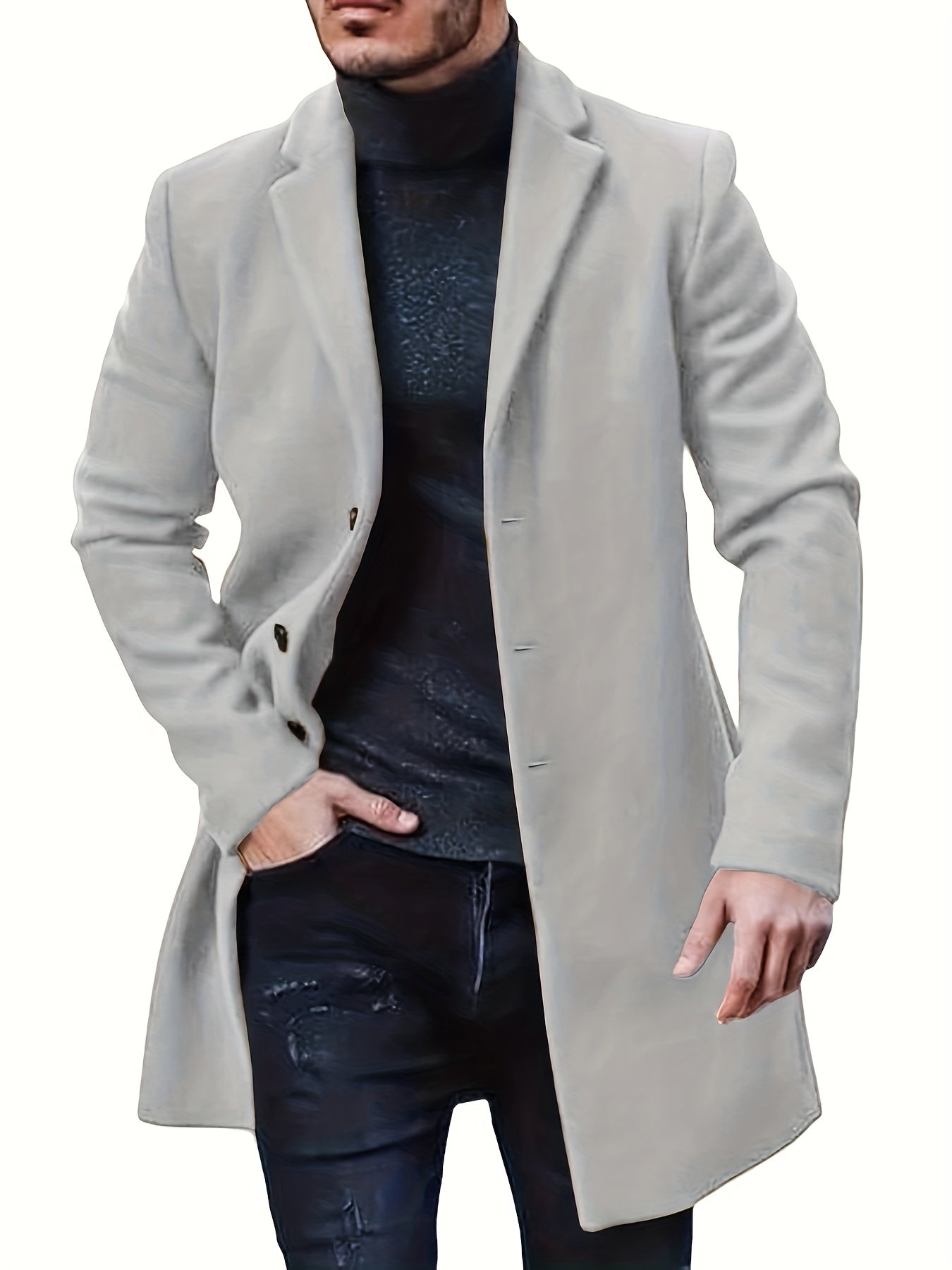 Hudson Klassisk knappestolpe Trench Coat