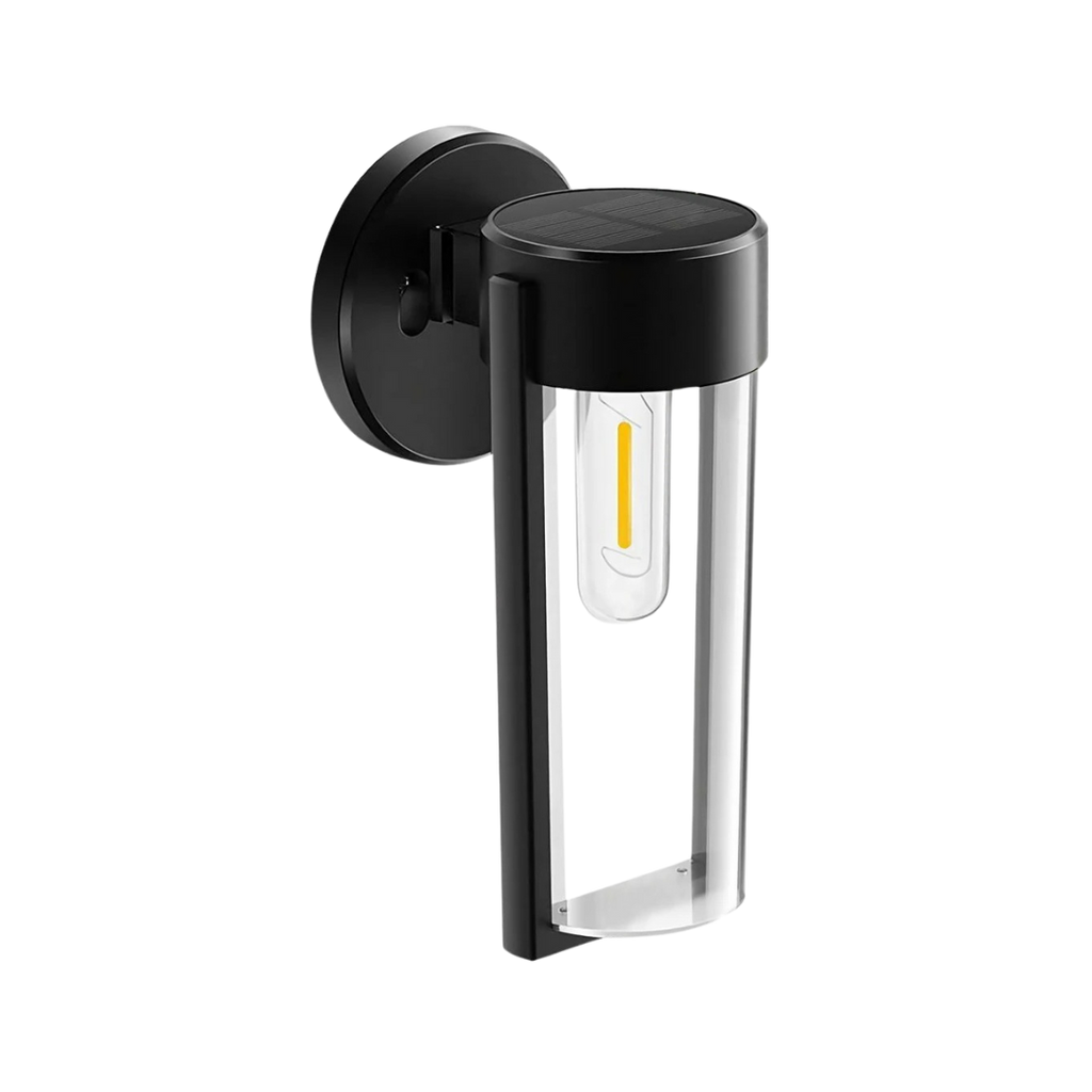 LumaVæg solcellelampe – elegant utendørs veggbelysning