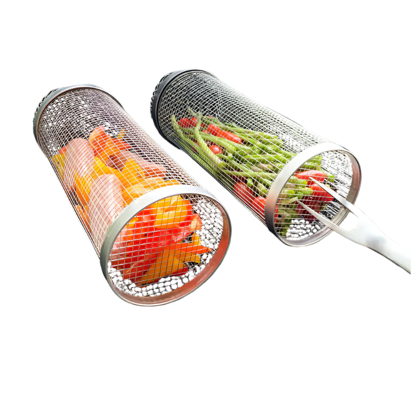 GrillMaster - DuoLock Grillkurv i rustfritt stål
