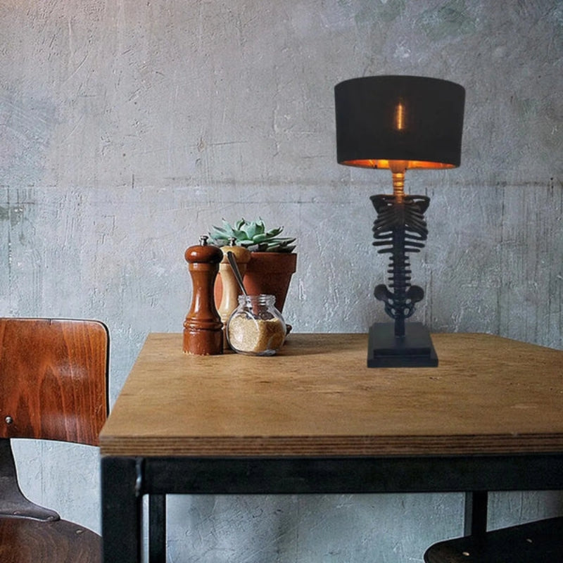 SkullGlow LED-skallbordlampe