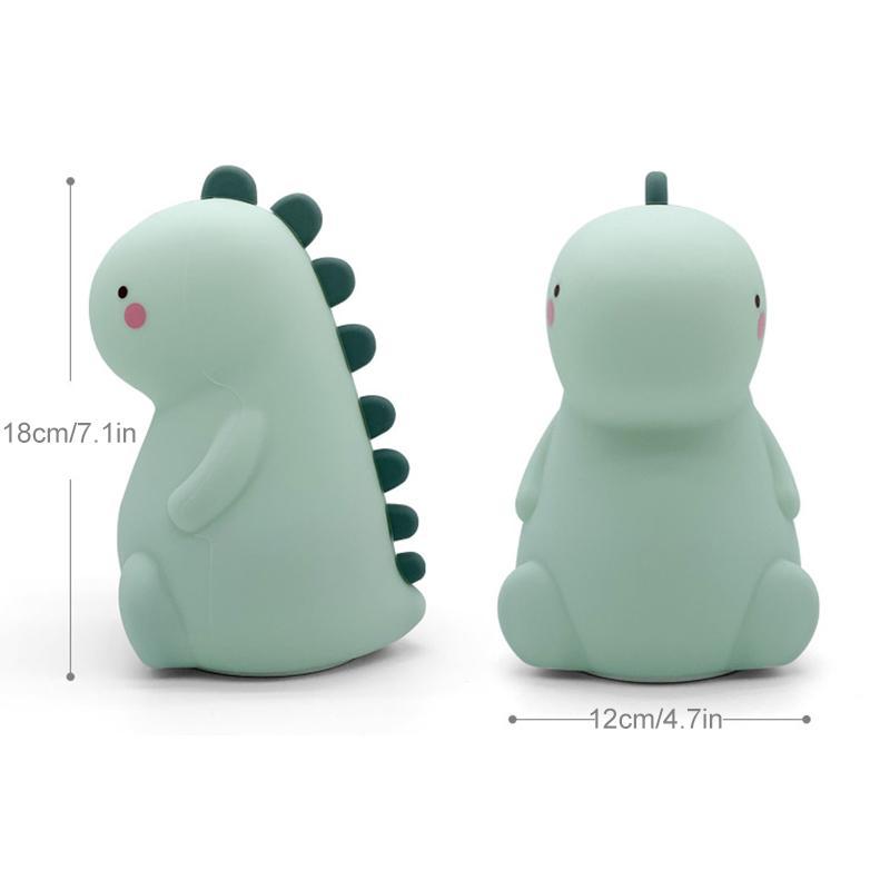 CozyDino - Søt nattlys for dinosaurer som kan klemmes