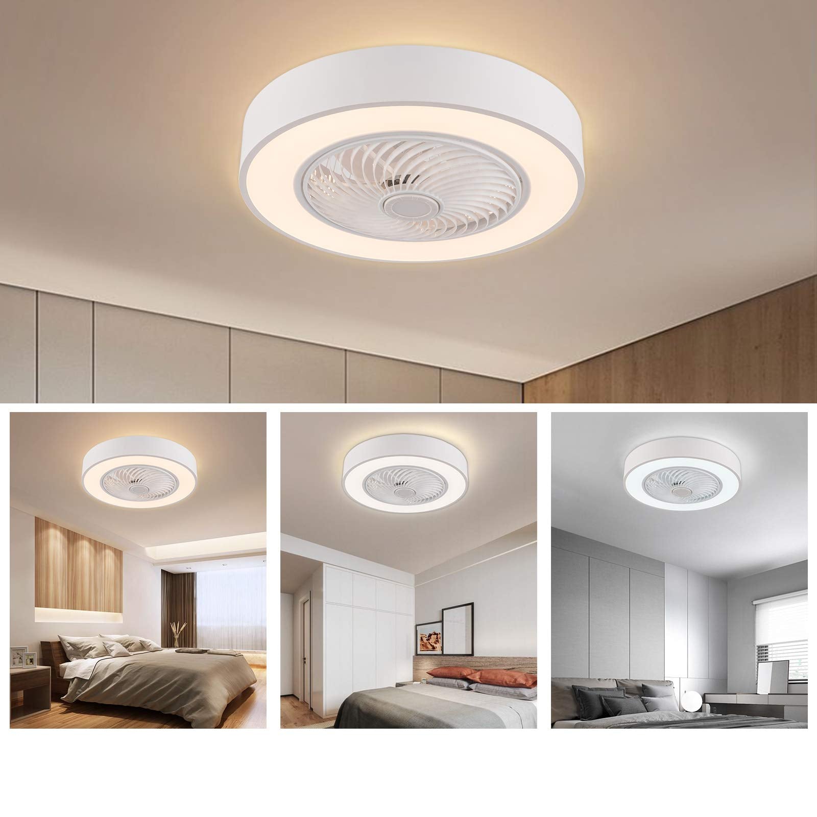 Breeze Glow - Moderne LED takvifte med lys
