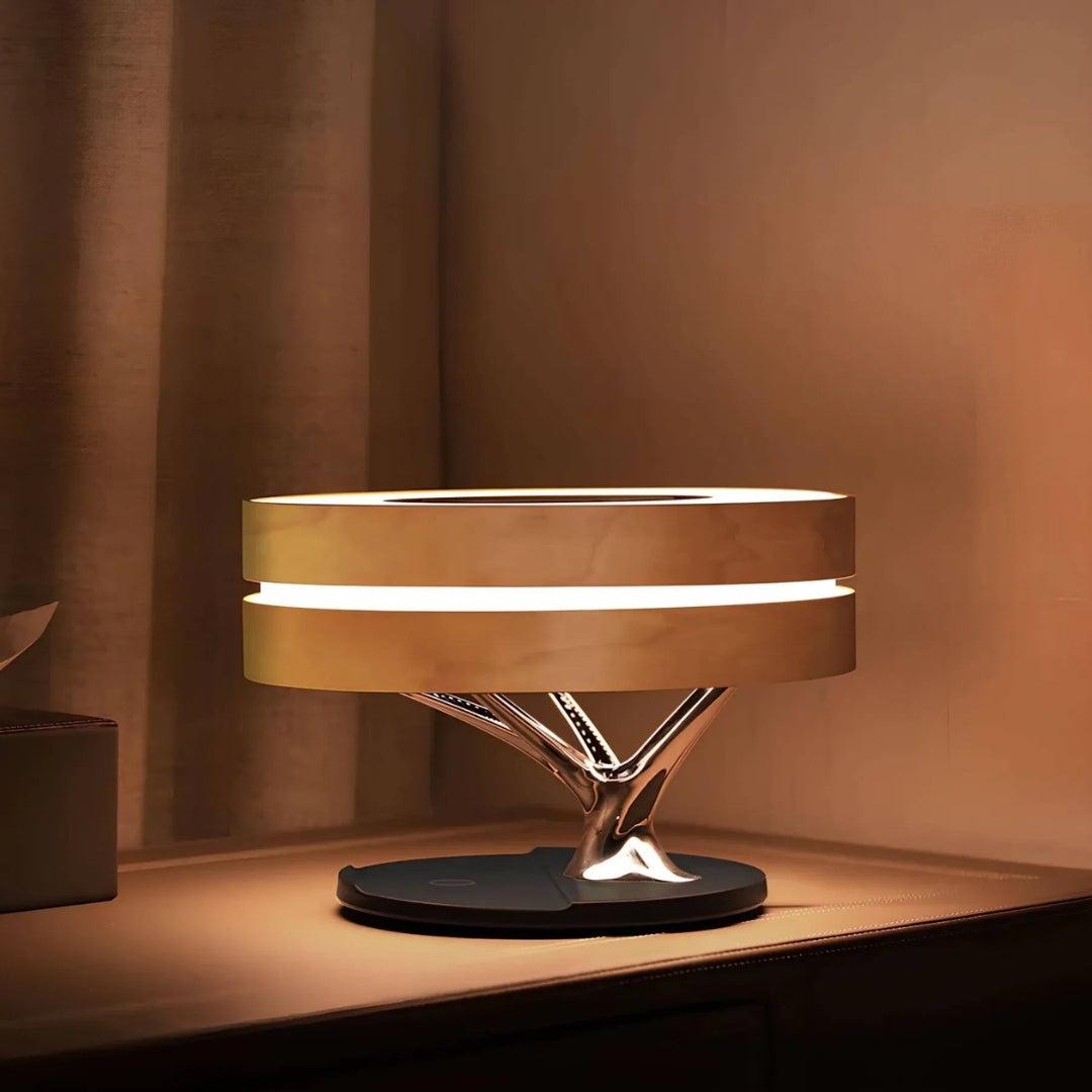 LumiNest LED-bordlampe – varmt lys og minimalistisk naturlig design