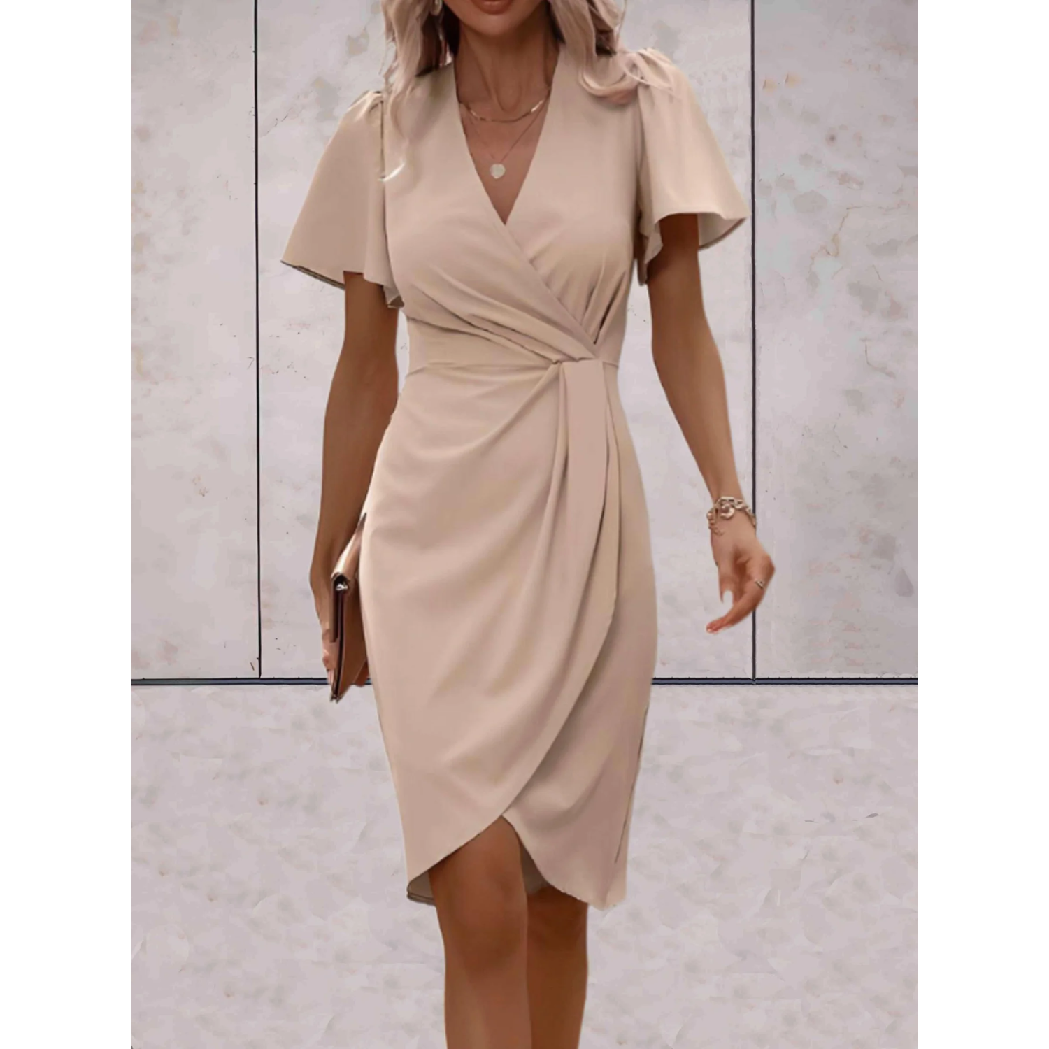 Laura - Sommerlig, elegant drapert kjole