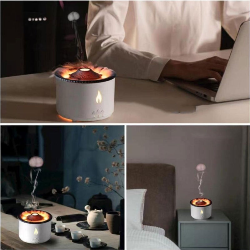 AromaGlow - Ultrasonisk essensiell oljespreder med LED-stemningslys