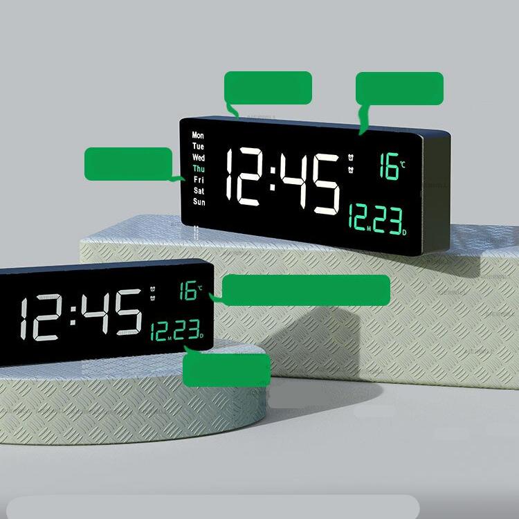 LumiTime Elegant digitalklokke - moderne design og opplyst display