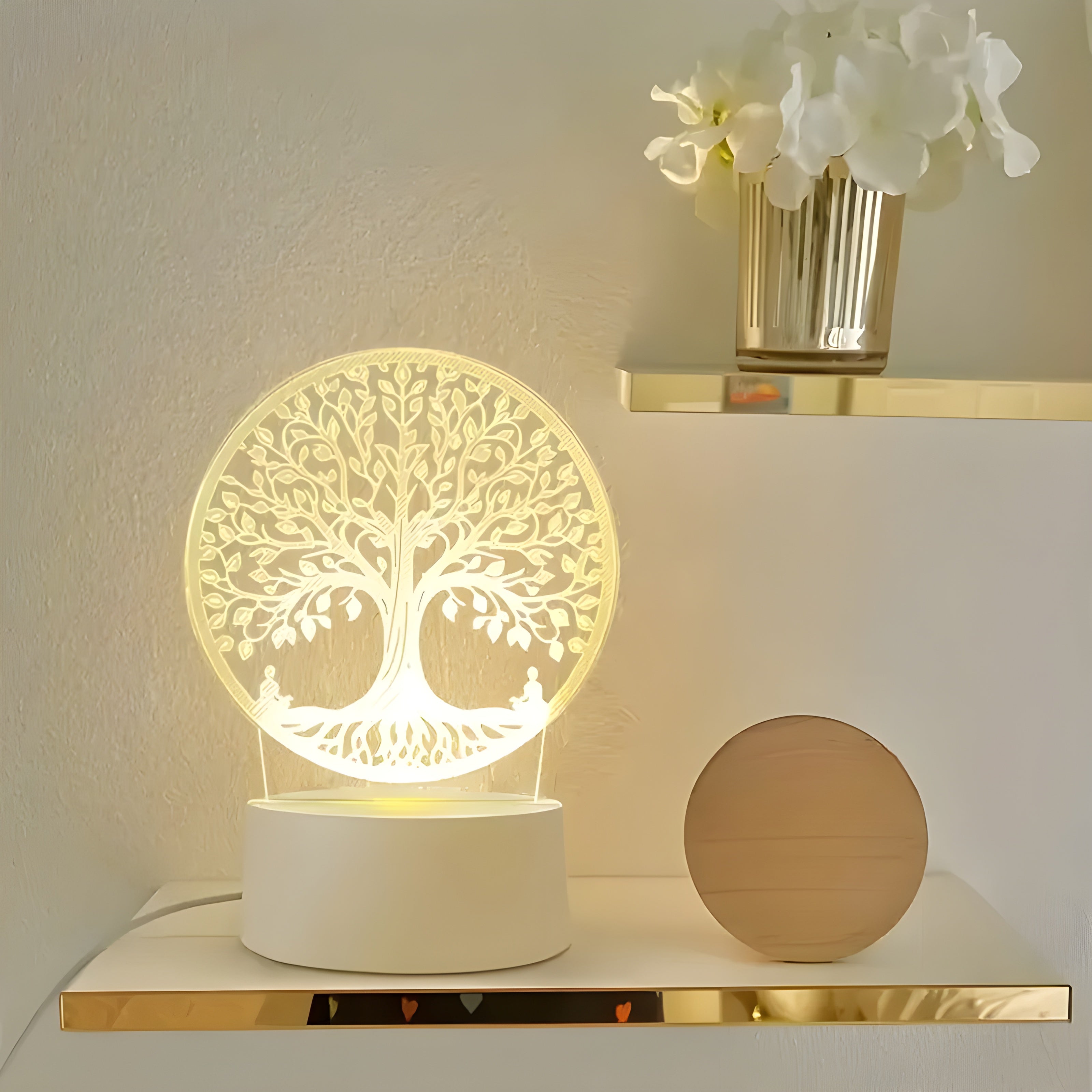 DreamGlow - 3D LED-lampe for stilfull belysning på soverommet