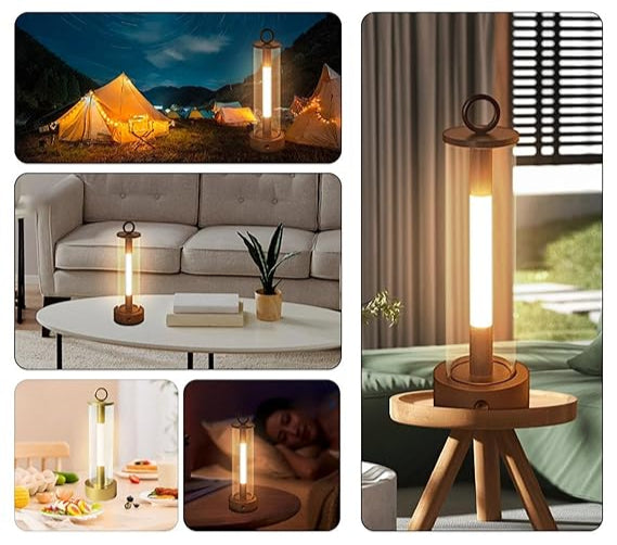 LumiTube - Moderne bordlampe i klart rør