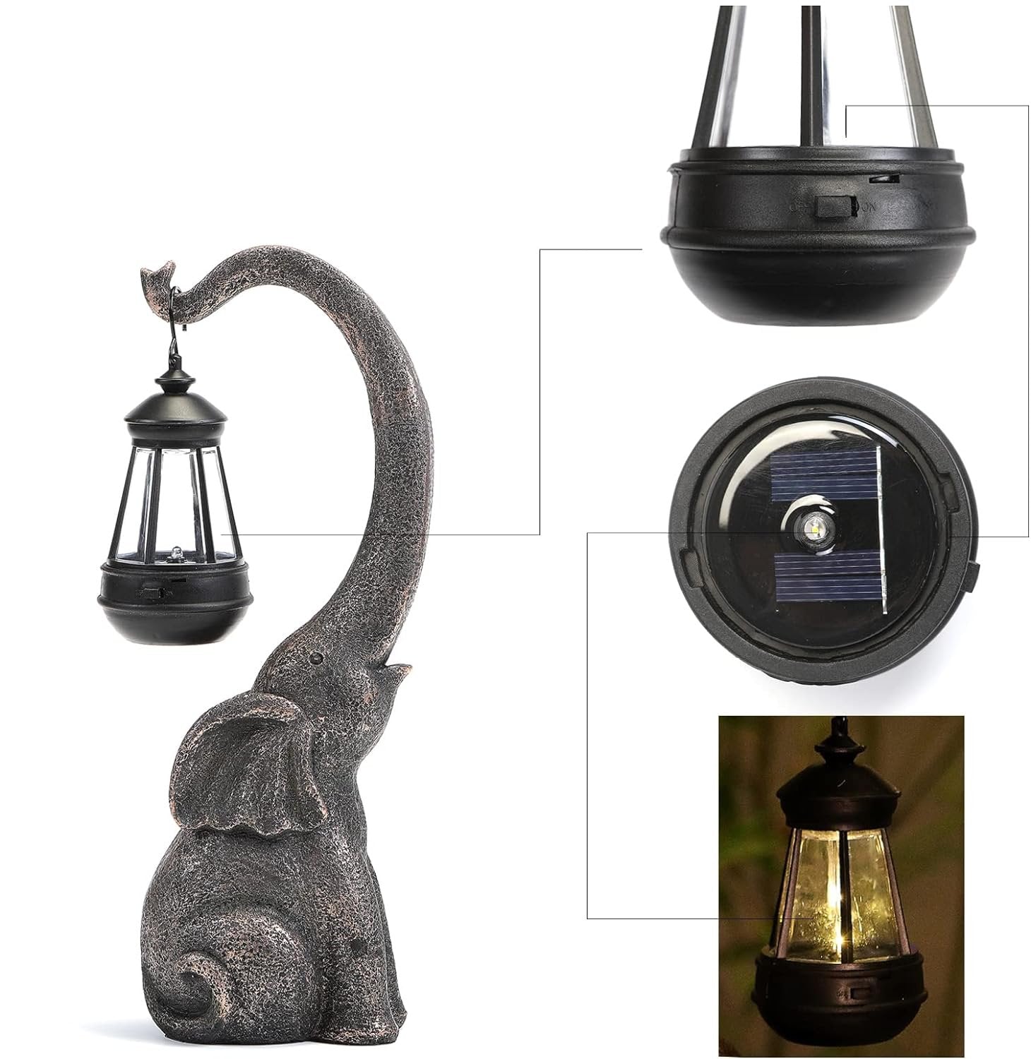 ElephantGlow - Smart solcellelampe