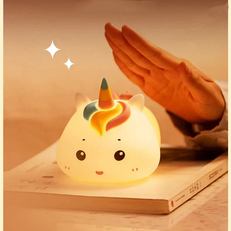 DreamyGlow Unicorn berøringslampe for sengen