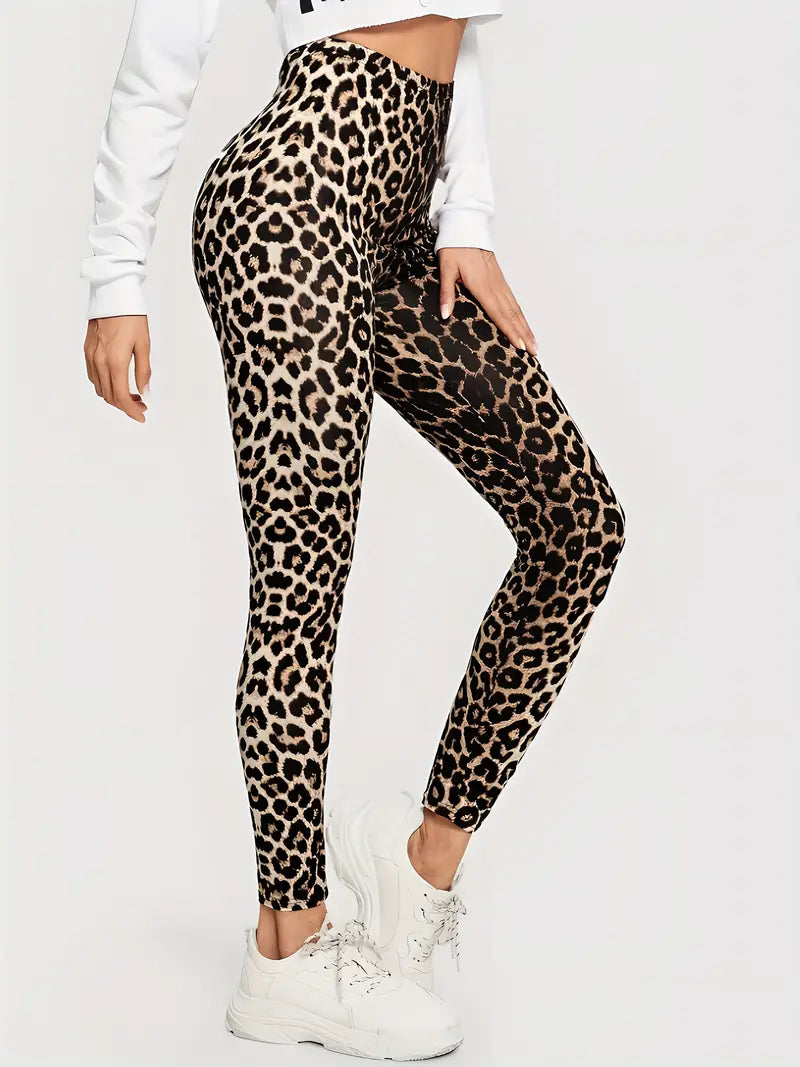 Laurie - Fet og heftig leopardprint leggings